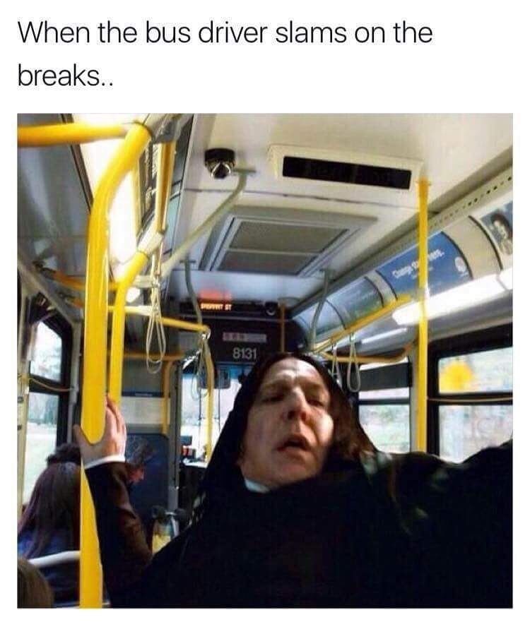20 Off-the-Wall Memes: Laugh Your Socks Off 13 When the bus driver slams brakes - Off-the-Wall Memes