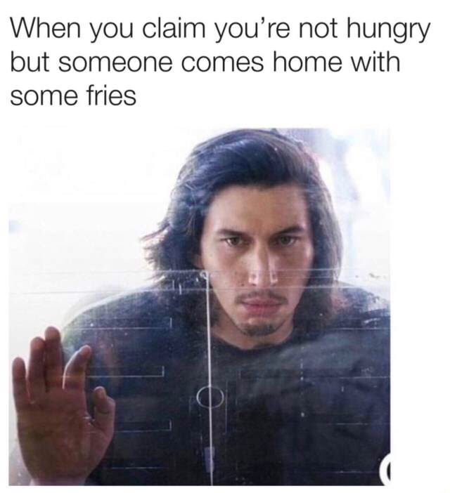 24 Adulting Memes for a Hilarious Break from the Responsibilities 18 When you clain youre not hungry - Adulting Memes