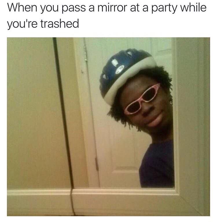 20 Off-the-Wall Memes: Laugh Your Socks Off 18 When you pass a mirror - Off-the-Wall Memes