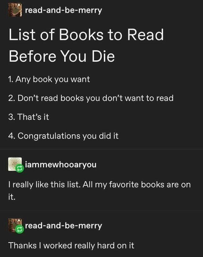 20 Bookish Memes That Speak the Reader's Language 11 list of books - Bookish Memes