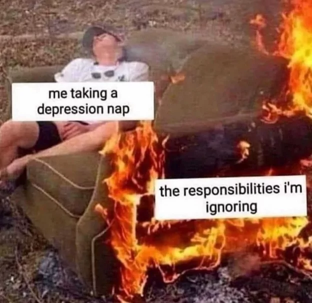 25 Nap Memes for Those Who Cherish Their Zzz's 24 me taking a depression nap