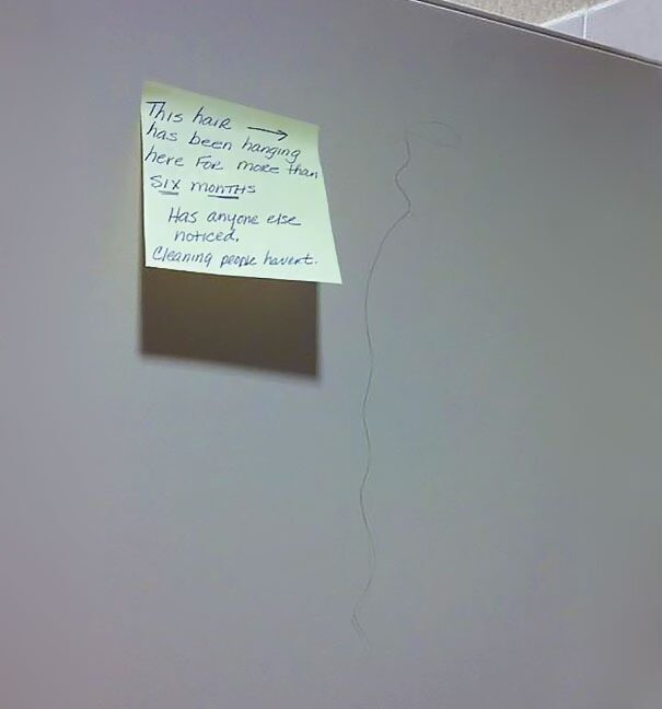 29 Passive Aggressive Office Notes That Are Hilariously Brutal 29 This hair