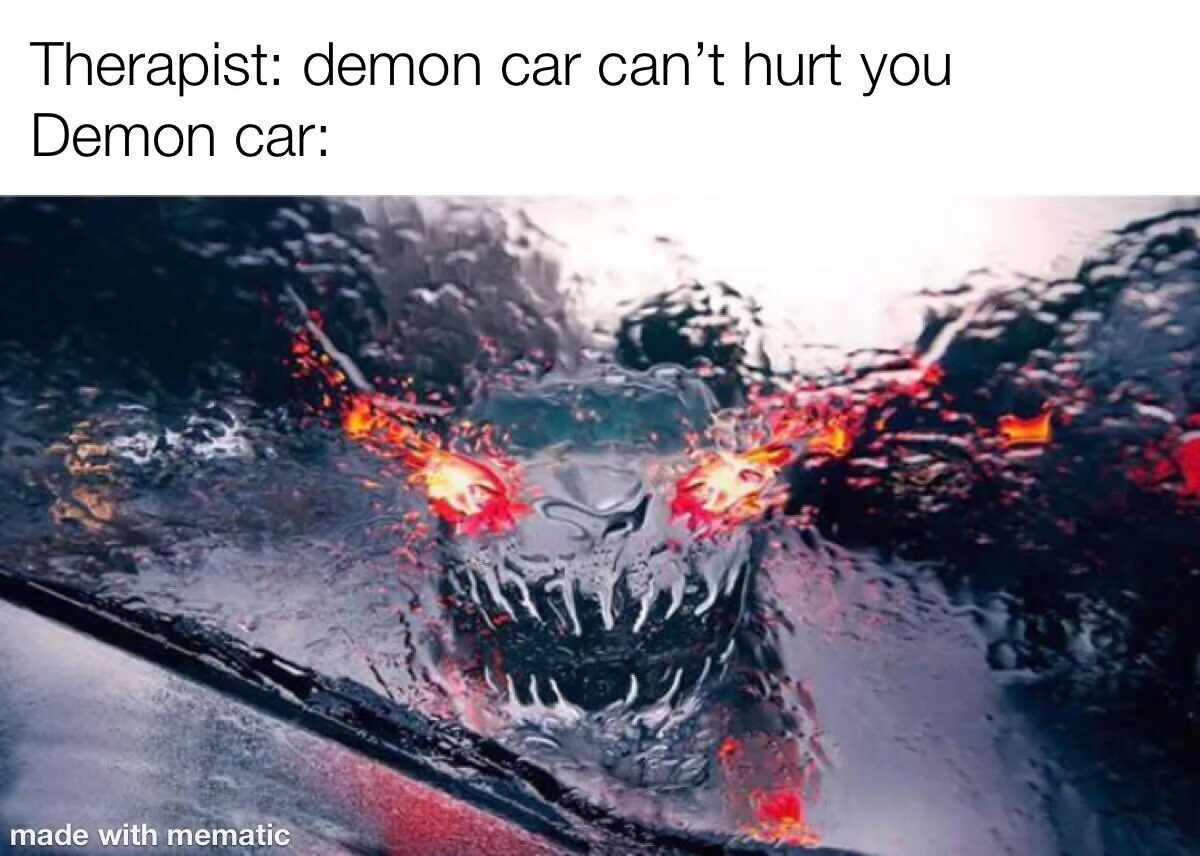 25 Auto Memes That Hit the Gas on Laughter 21 Demon car