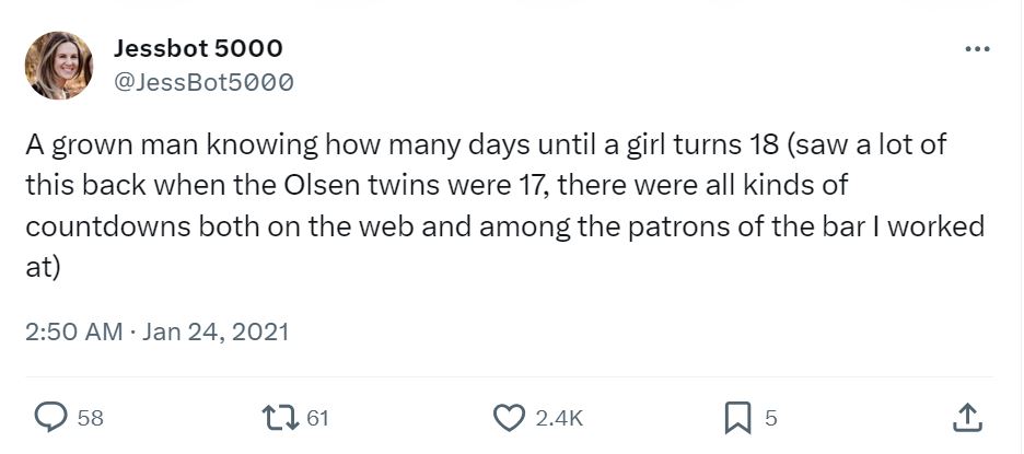 20 Red Flags People Shared That Deserve Your Attention 2 A grown man knowing how many days until a girl turns 18Red Flags