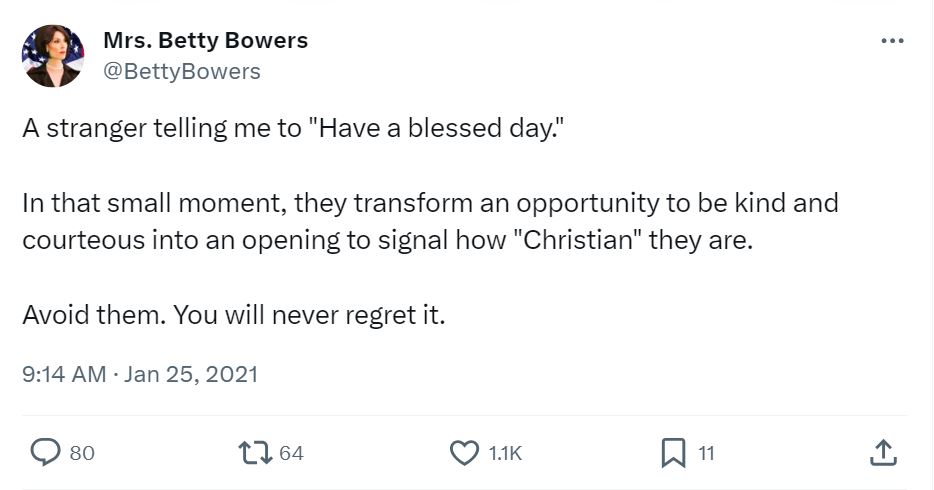 20 Red Flags People Shared That Deserve Your Attention 5 A stranger telling me to have a blessed day - Red Flags