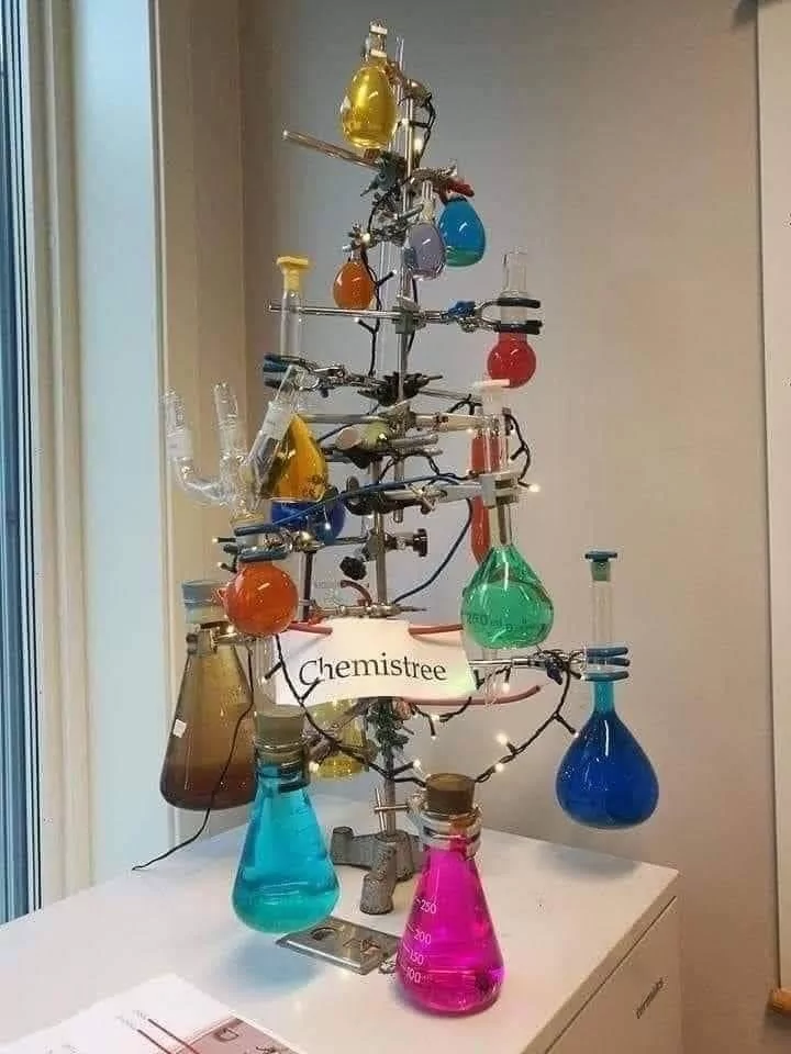 15 Funny Christmas Trees to Light Up Your Holidays 1 Chemistree - Funny Christmas Trees