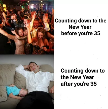 23 New Year Memes to Kick Off 2025 with Laughter 5 Countig down to new year - New Year Memes