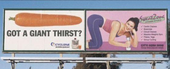 25 Advertising Placement Fails: The Art of Placing Ads in All the Wrong Spaces 4 Got a giant thirst - Advertising Placement Fails