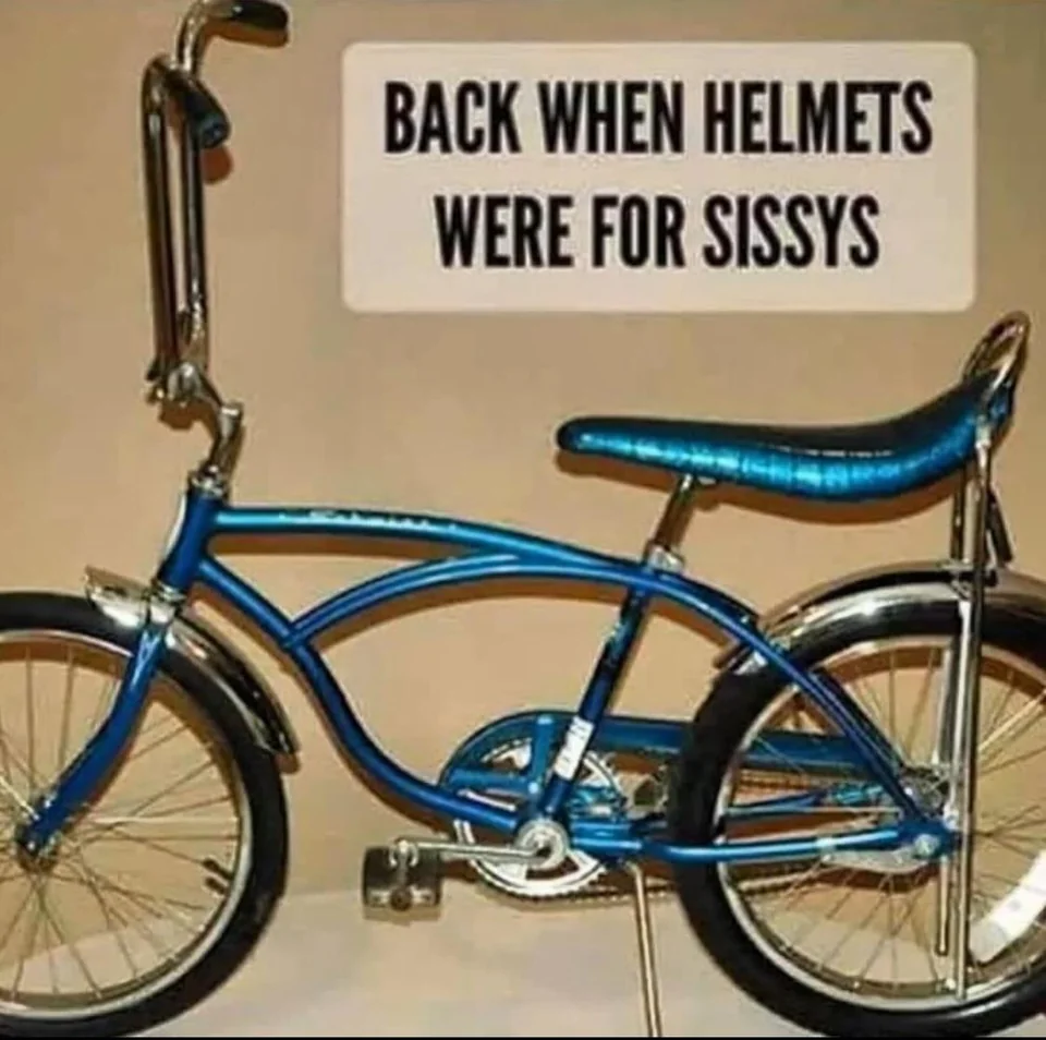 25 Funny Pics That Will Have You Nostalgic and Feeling Old 6 Helmets were for sissys