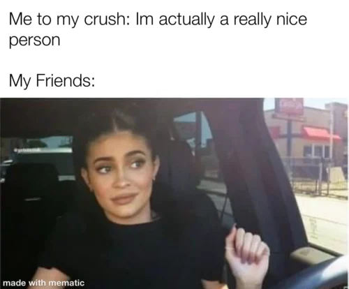 25 Crush Memes That Sum Up the Awkwardness of Secret Admirations 11 Im actually a nice person - Crush Memes