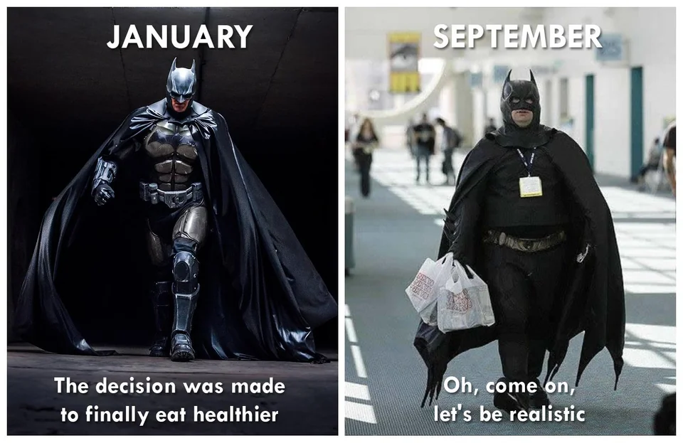 Before Ringing in 2025, Check Out These Hilarious New Year Resolution Memes 9 January vs Sepember