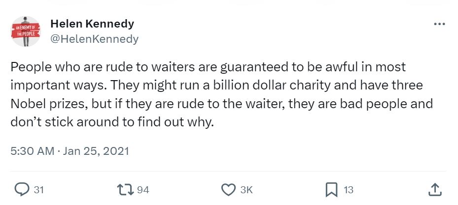 20 Red Flags People Shared That Deserve Your Attention 17 People who are rude to waiters - Red Flags