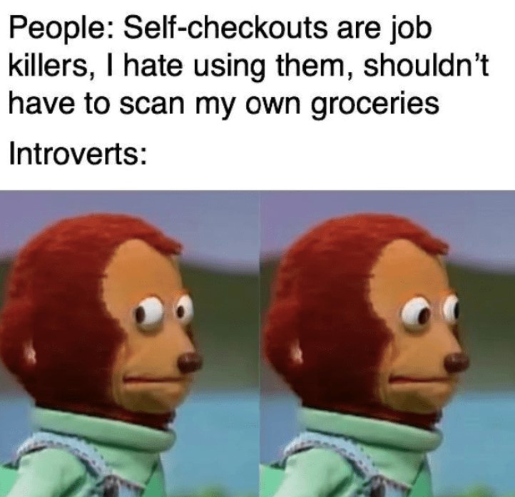Self checkouts are job killers