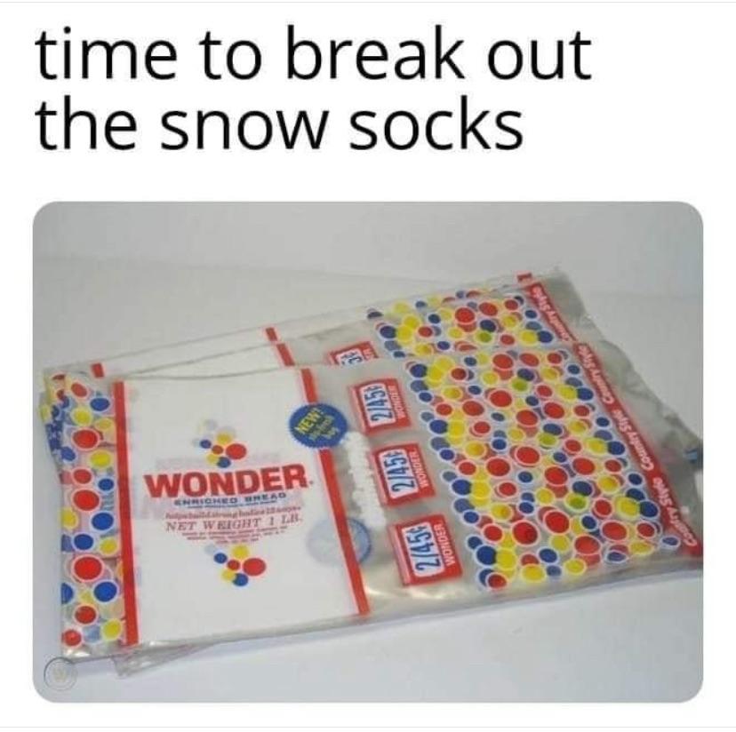 25 Funny Pics That Will Have You Nostalgic and Feeling Old 14 Snow sock