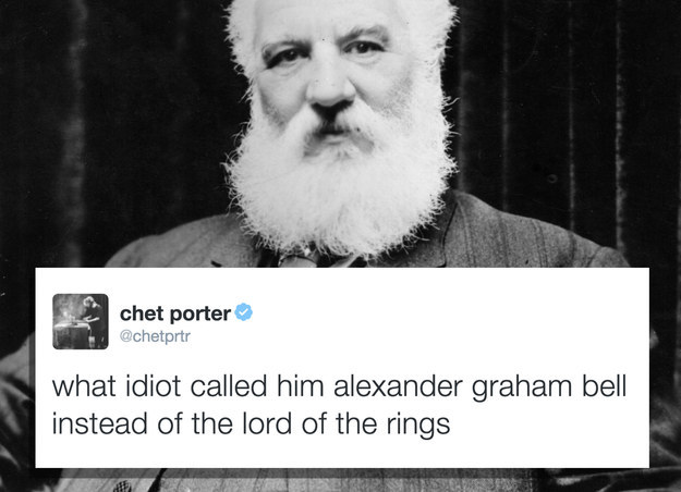 What idiot called him alexander grahambell