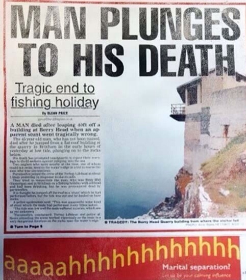 20 Coincidence Memes That Will Make You Question Fate 11 man plunges - Coincidence Memes