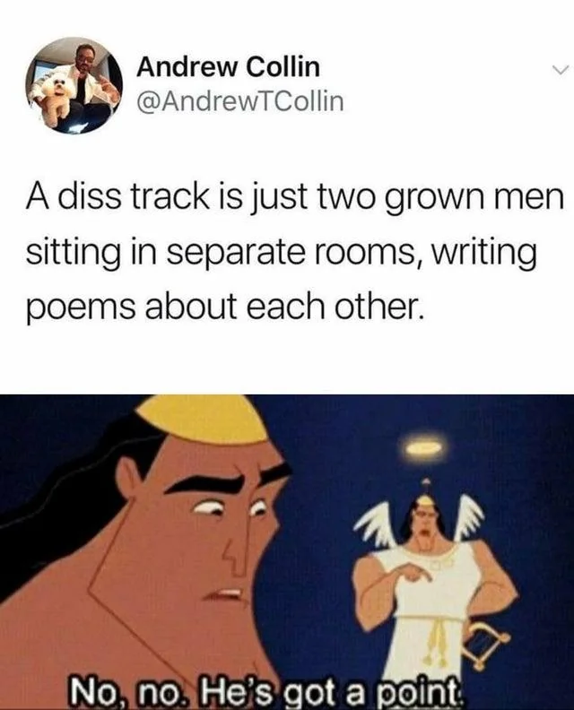 A diss track is - Poetry Memes