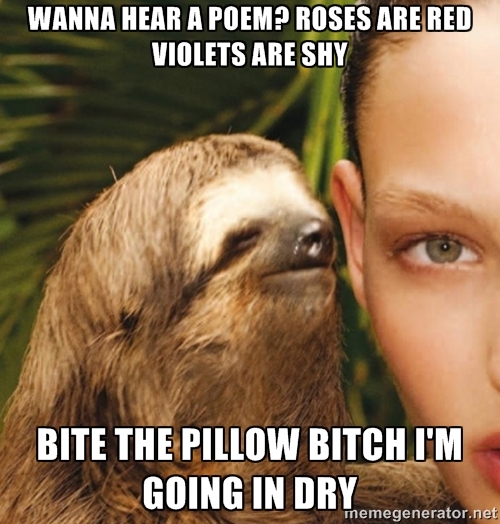 Bite the pillow - Poetry Memes