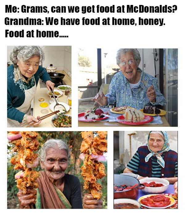 25 Grandma Cooking Memes That Show Grandmothers Are the Original Kitchen Queens 4 Food at home - grandma cooking memes