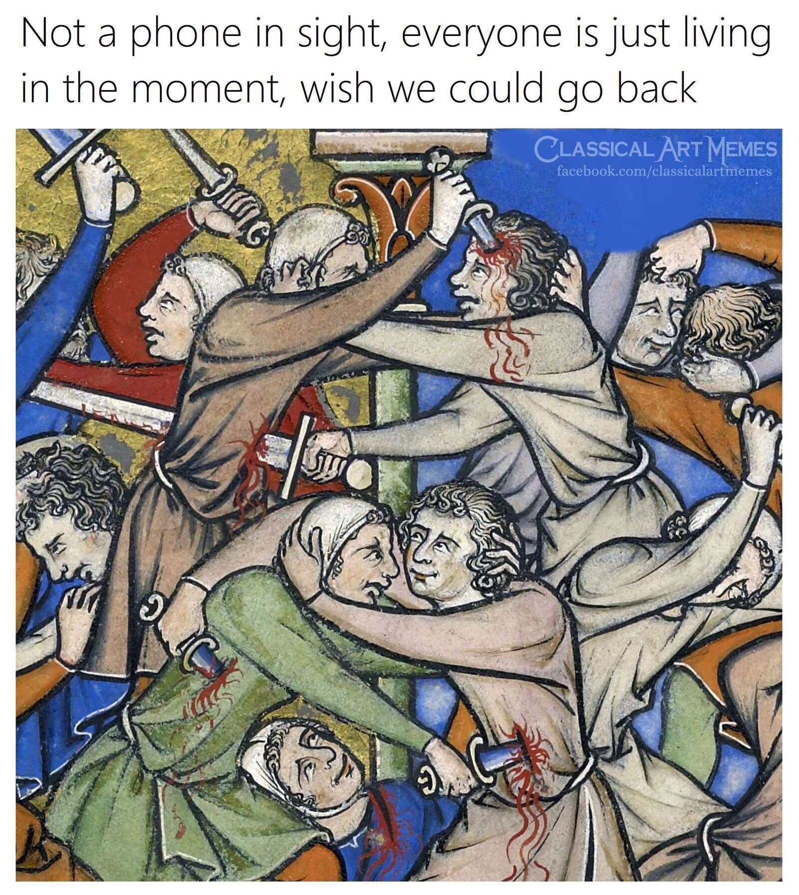 22 'Not A Cell Phone In Sight' Memes: A Comic Tribute to a Time Before Smartphones 12 Funny stabs - not a cell phone in site