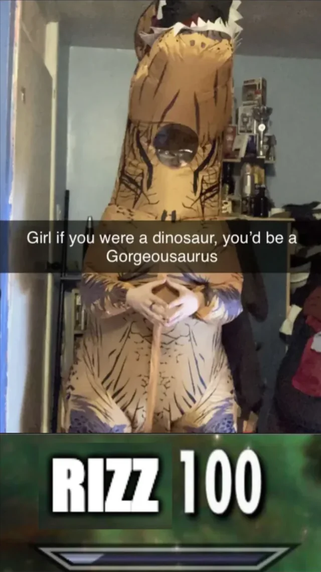10 Rizz Memes for Maximum Charisma 5 Girl if you were a dinosaur