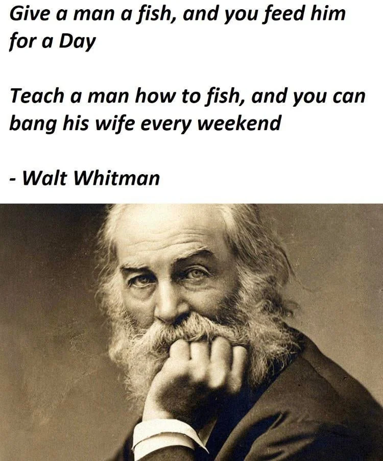 21 Wise Man Memes That Prove Wisdom Comes with a Side of Humor 21 Give a man a fish