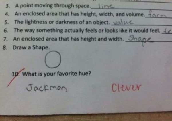 35 Funny Test Answers That Deserve An A+ For Humor 32 Hue jackman