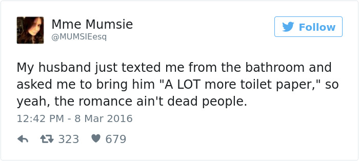 31 Funny Marriage Tweets That Perfectly Sum Up Married Life 22 Husband texted from bathroom - Funny Marriage Tweets
