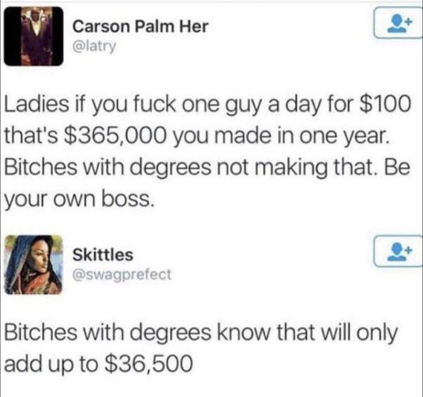 34 Epic Comebacks That Shut Down Haters with Class, As Shared On This X Page 20 Ladies with degrees - Epic Comebacks