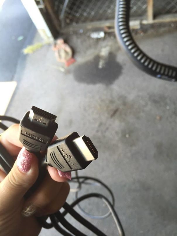 22 People Who Just Realized They’re Dating An Idiot 10 My Girlfriend Just Sent Me This Image And Asked "Is This A HDMI Cabel?"