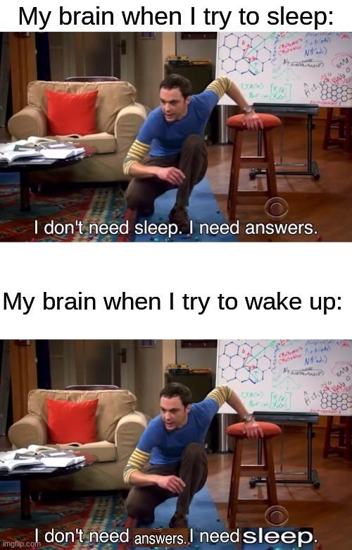 20 Funny Sleep Memes Every Night Owl Can Relate To 7 My brain when I try to sleep