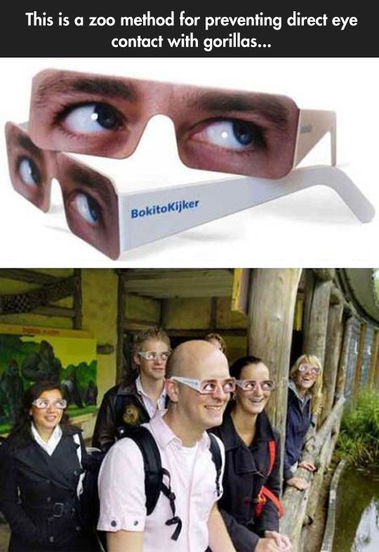 Preventing direct eye contact - shitty life hacks