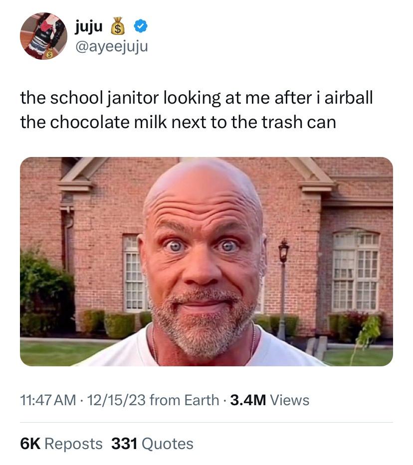 The school janitor looking at me