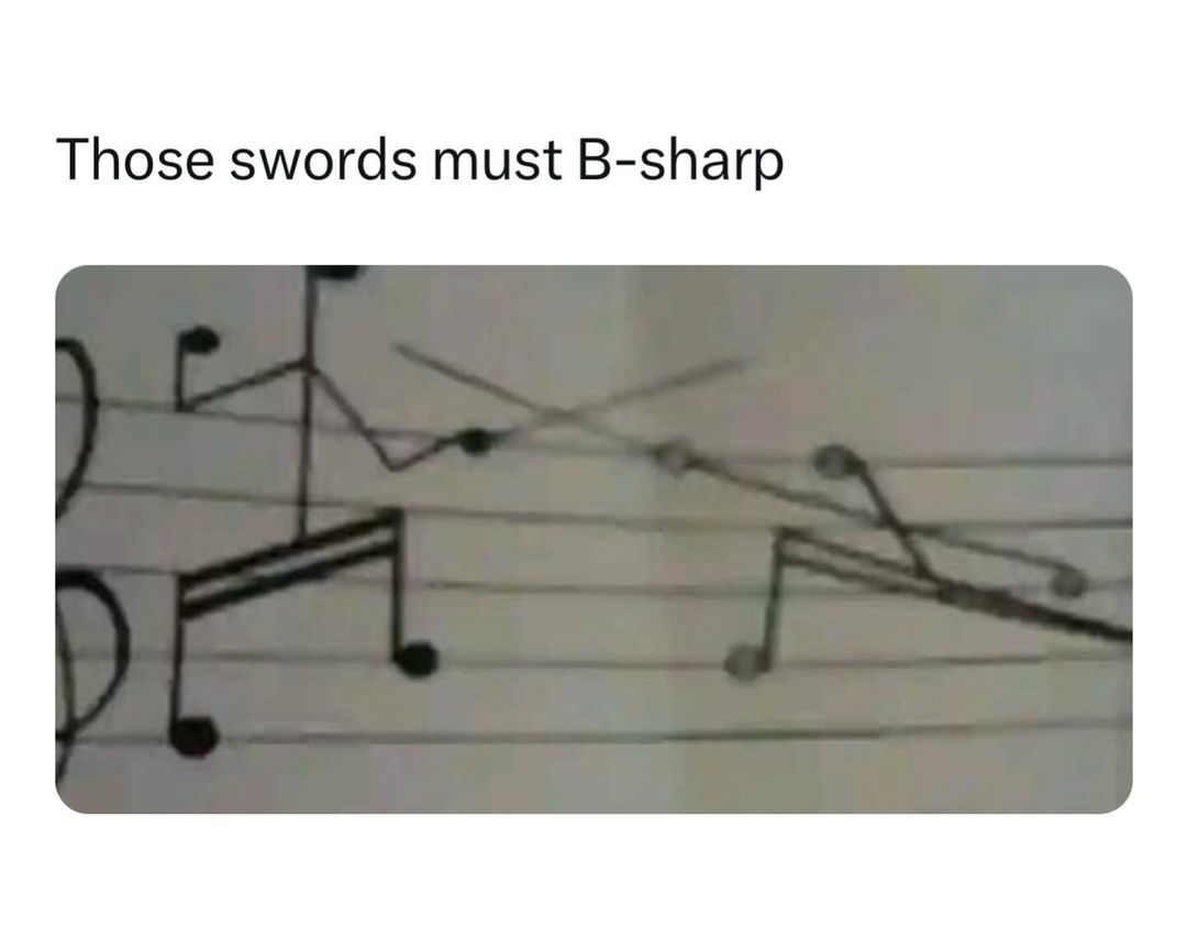 35 Punniest Memes: Your Daily Dose of Vitamin C (Comedy) 23 Those swords must be sharp - punniest memes