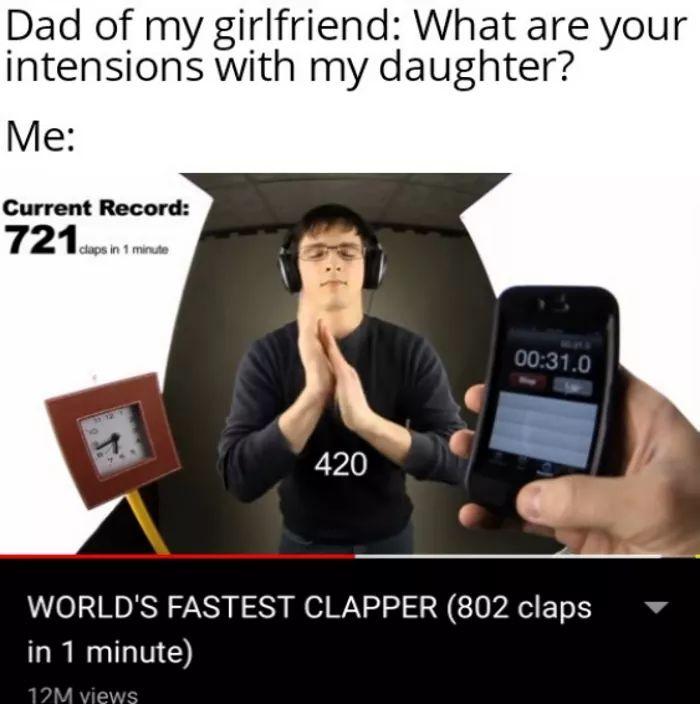A Haphazard Assortment Of Memes To Make You Feel Relevant 26 Worlds fastest clapper