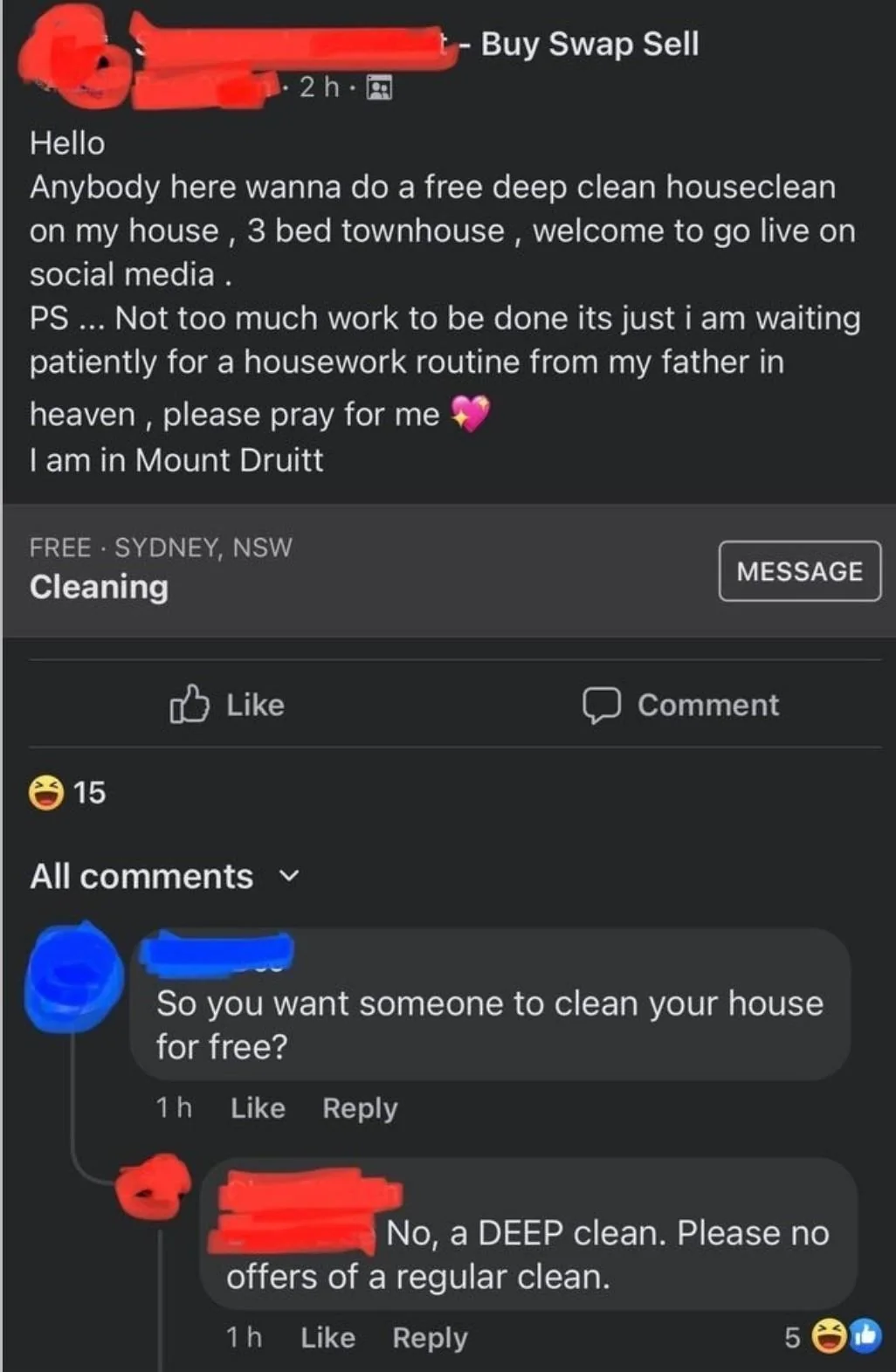 21 Screenshots of the Most Ridiculous Complaints Ever 2 deep clean house