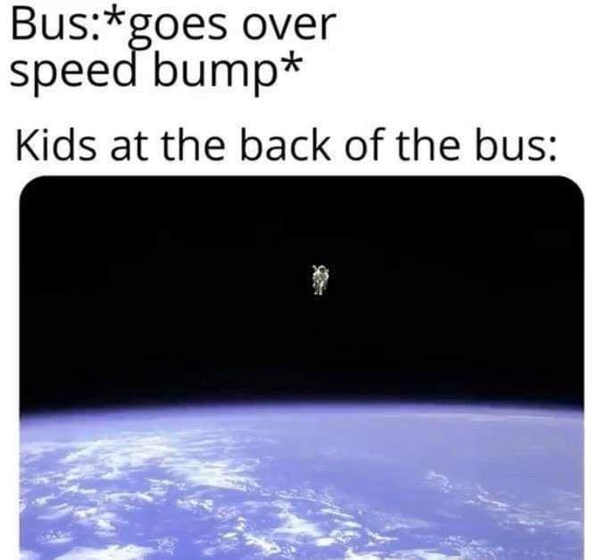 goes over speed bump