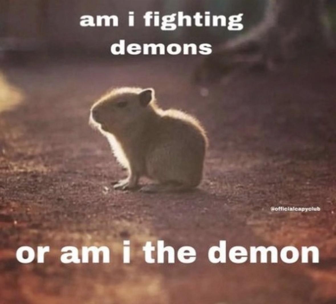 25 Trauma Memes to Make You Laugh Through the Pain 1 Am I fighting demons - trauma memes