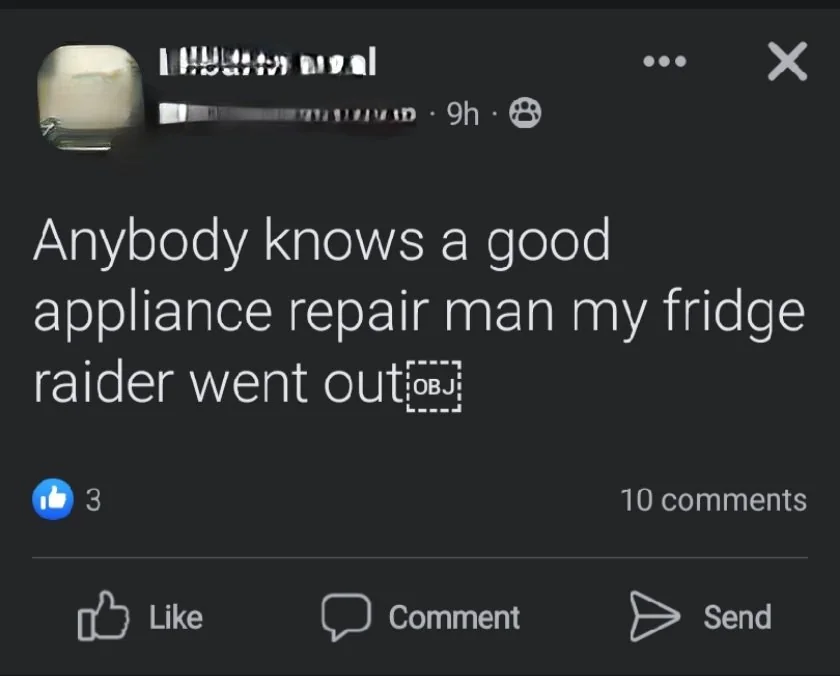 30 Funny Typos That Created Unexpected Humor 2 Anybody knows a good appliance - funny typos