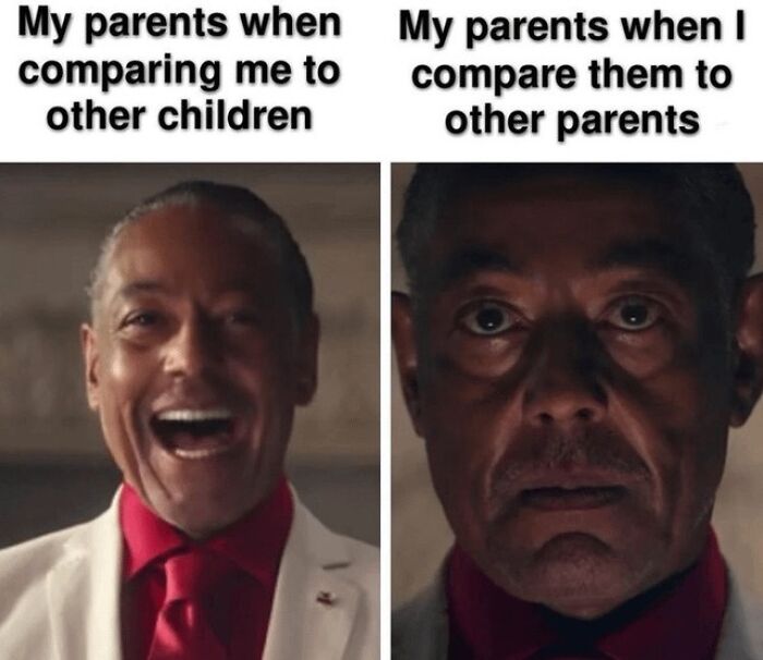 24 Insane Parents Memes That Illustrate the Hilarious Side of Unfair Parenting 4 Comparing to other children - insane parents memes