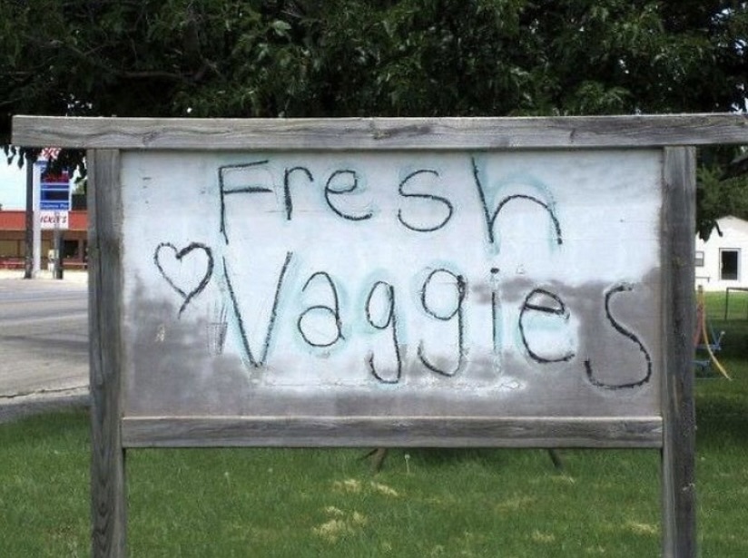 30 Funny Typos That Created Unexpected Humor 8 Fresh vaggies - funny typos