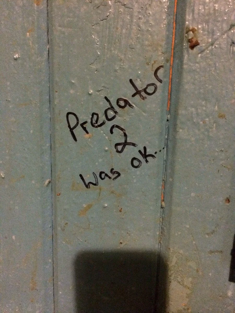 45 Funny Writings You Will Find In Public Bathrooms 38 Guy takes the time to write the important stuff on bathroom wall.