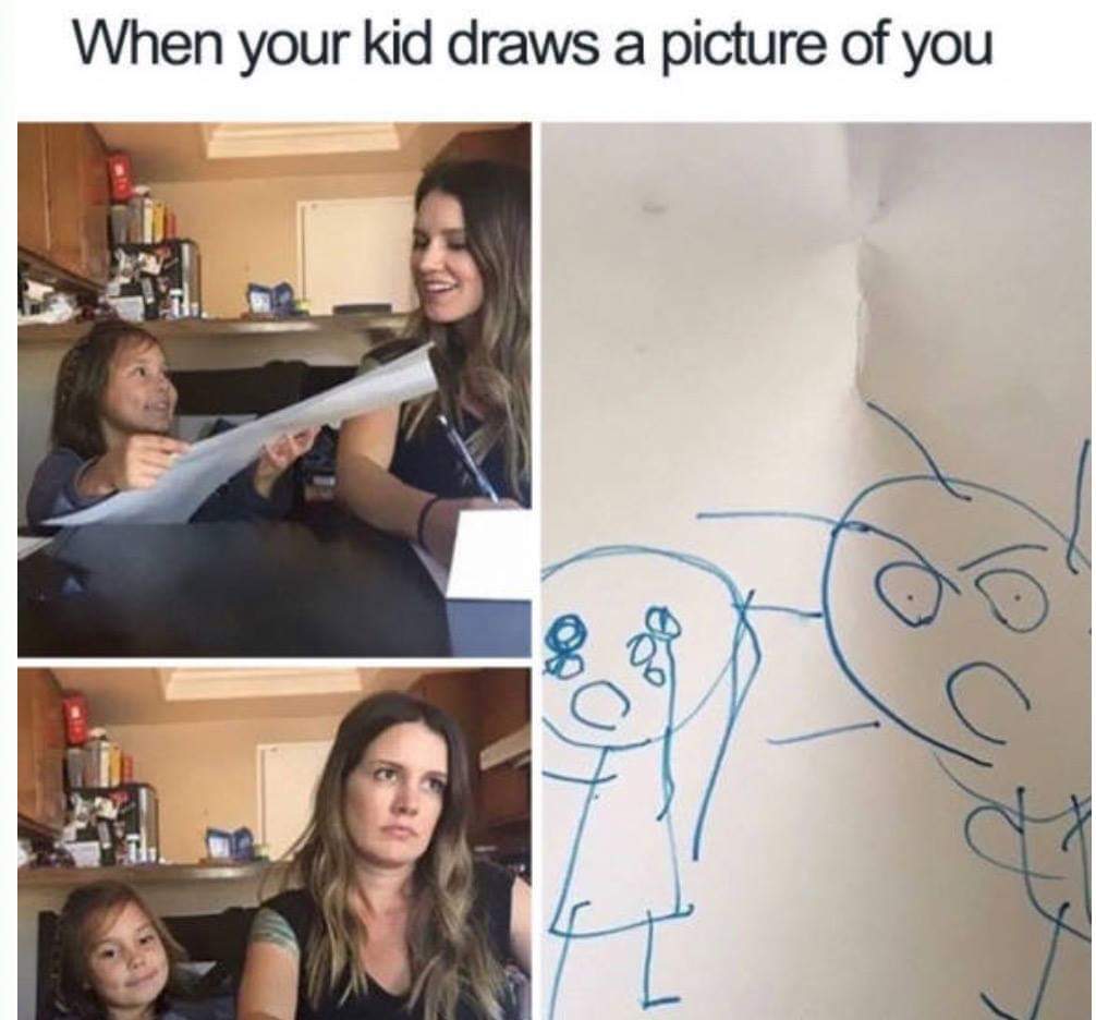35 Funny Parenting Struggles That Are All Too True 27 Kids draw picture of you