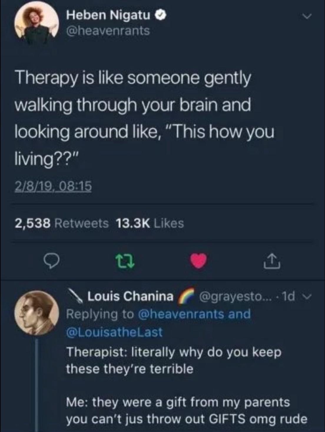 25 Trauma Memes to Make You Laugh Through the Pain 17 Therapy is like - trauma memes
