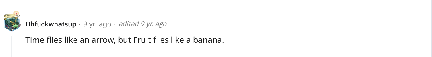 22 Hard Jokes That Took People a While to Decode 13 Time flis like arrow