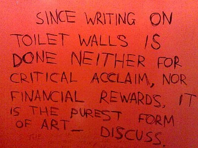 45 Funny Writings You Will Find In Public Bathrooms 40 Writing on the bathroom walls is the purest form of art?