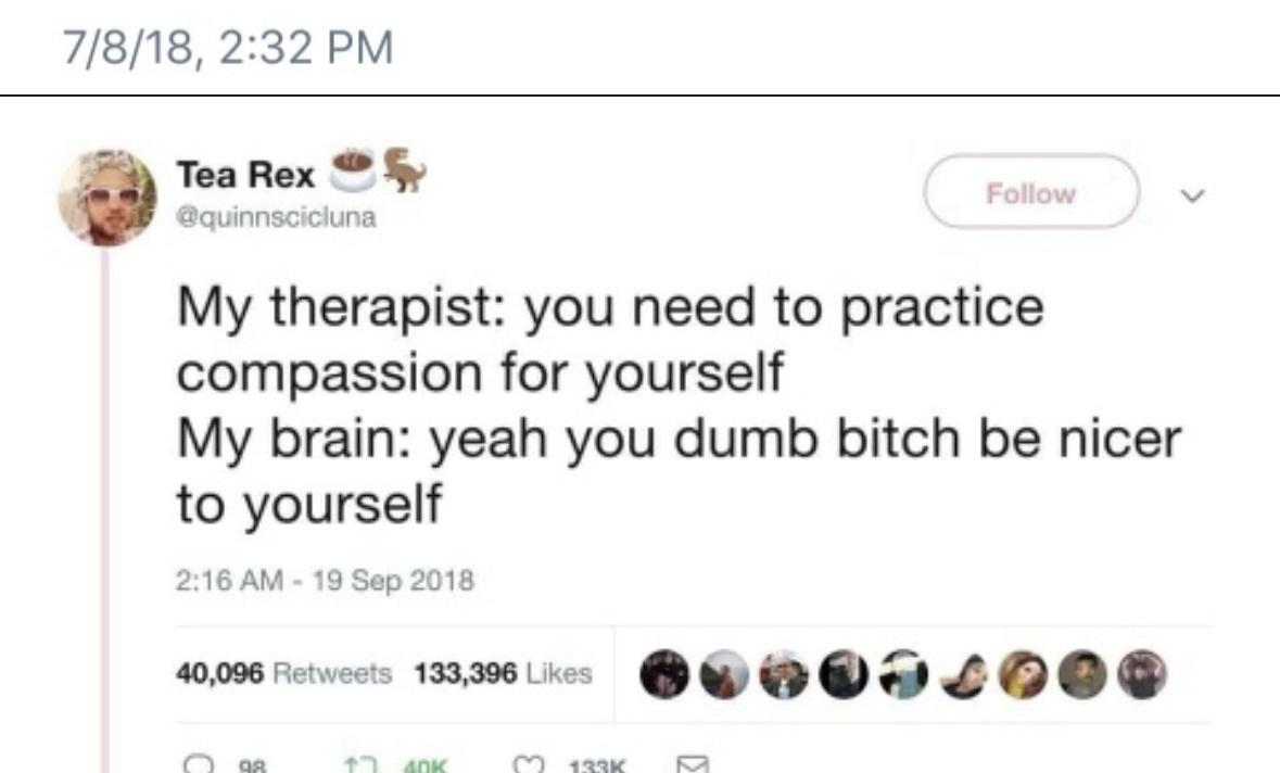 25 Trauma Memes to Make You Laugh Through the Pain 20 You need to practice compassion - trauma memes