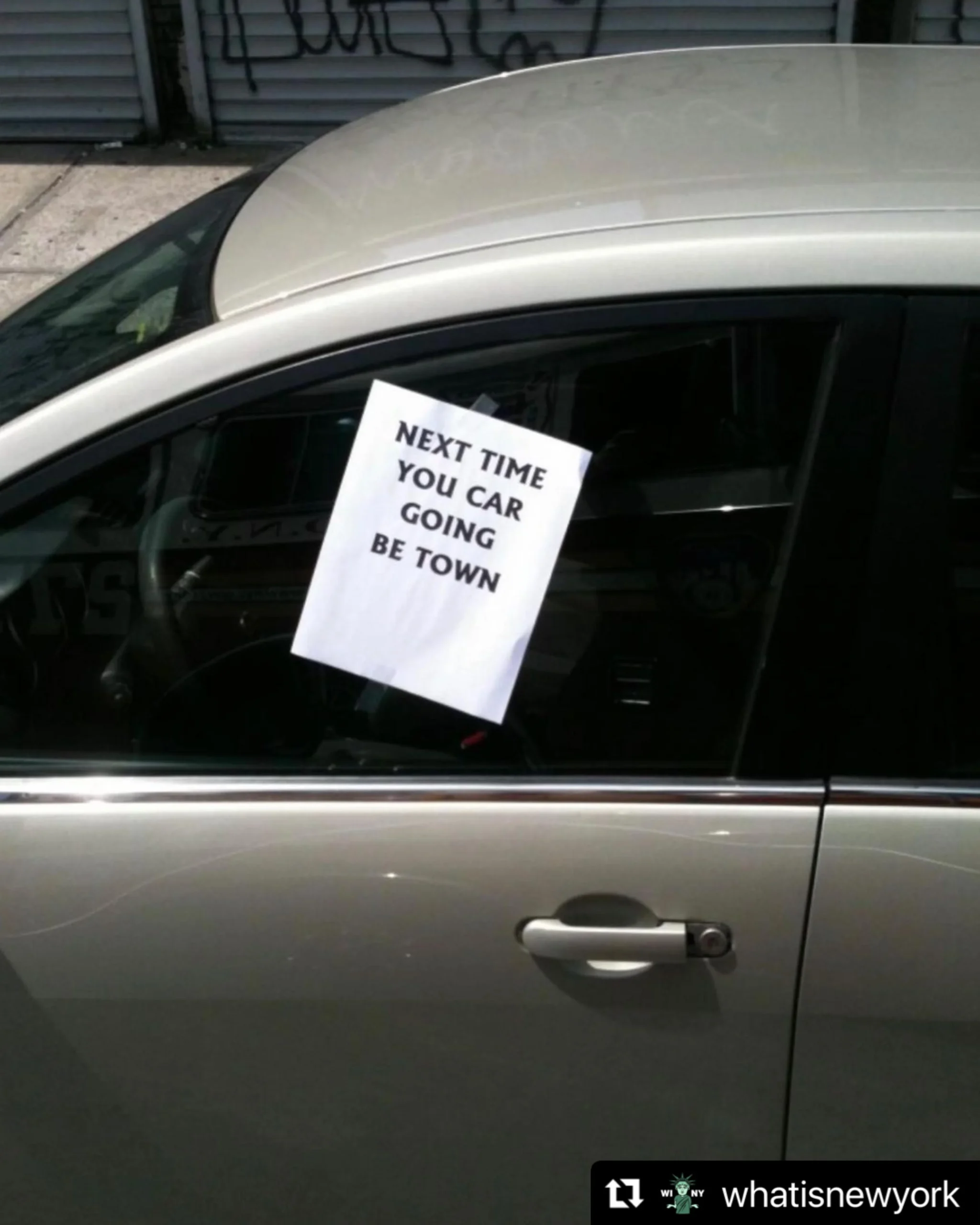Your car going town - funny typos