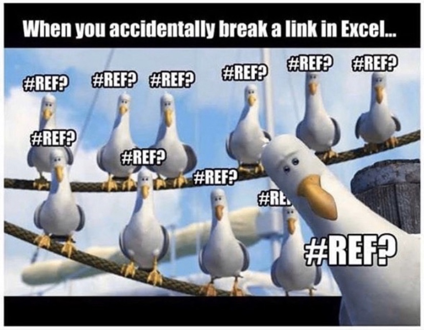 20 Hilarious Memes for Adults Unwinding on Saturdays and Sundays 4 break a link in excel - hilarious memes for adults