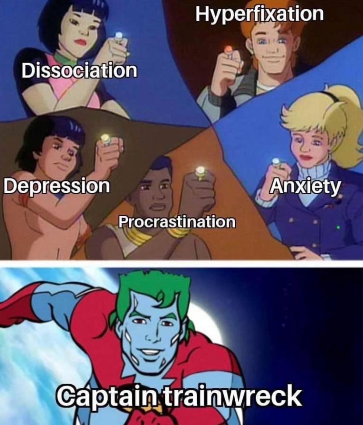 25 Trauma Memes to Make You Laugh Through the Pain 4 captain trainwreck - trauma memes